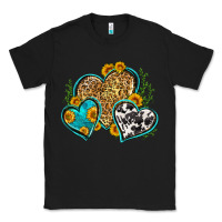 Black leopard cowhide hearts Classic Tee - Zillion Design Studio