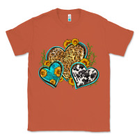 Copper leopard cowhide hearts Classic Tee - Zillion Design Studio