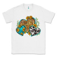 White leopard cowhide hearts Classic Tee - Zillion Design Studio