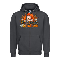 Smoke Thanksgiving Turkey Pumpkin Blessed Zipper Hoodie - CowhideDigitalArt