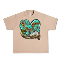 Burro turquoise western heart with horseshoe Urban Heavy Tee - texasbilliewilder