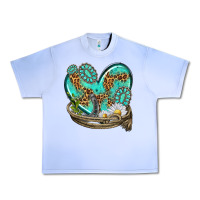 Grape Ice turquoise western heart with horseshoe Urban Heavy Tee - texasbilliewilder