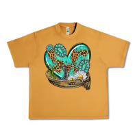Peanut Butter turquoise western heart with horseshoe Urban Heavy Tee - texasbilliewilder