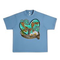 Pebble Blue turquoise western heart with horseshoe Urban Heavy Tee - texasbilliewilder