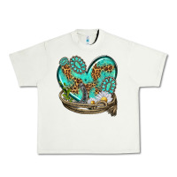 Pistachio turquoise western heart with horseshoe Urban Heavy Tee - texasbilliewilder