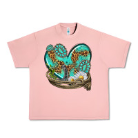 Salmon turquoise western heart with horseshoe Urban Heavy Tee - texasbilliewilder