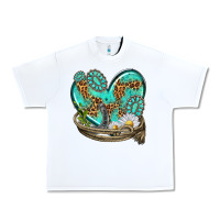 White turquoise western heart with horseshoe Urban Heavy Tee - texasbilliewilder