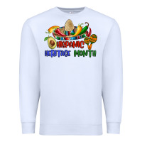 White hispanic heritage month Premium Sweatshirt - BundleAndBundleShop