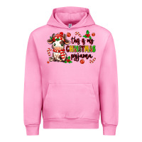 Fuchsia Pink this is my  christmas pyjama Urban Hoodie - MaliasSmallBusiness