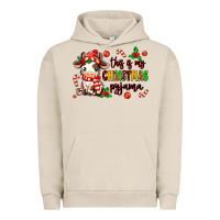 Pigment French Oak this is my  christmas pyjama Urban Hoodie - MaliasSmallBusiness
