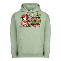 Pigment Oil Green this is my  christmas pyjama Urban Hoodie - MaliasSmallBusiness
