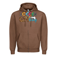 Chestnut soccer it's a girl thing Zipper Hoodie - HRA Design Shop