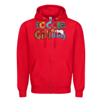 Red soccer it's a girl thing Zipper Hoodie - HRA Design Shop