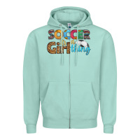 Seafoam soccer it's a girl thing Zipper Hoodie - HRA Design Shop