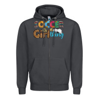 Smoke soccer it's a girl thing Zipper Hoodie - HRA Design Shop