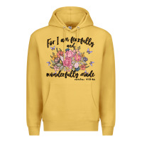 Antique Gold for i am fearfully and wonderfully made Premium Hoodie - MaliasSmallBusiness