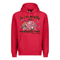 Cardinal for i am fearfully and wonderfully made Premium Hoodie - MaliasSmallBusiness