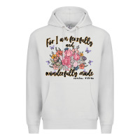 Dove Grey for i am fearfully and wonderfully made Premium Hoodie - MaliasSmallBusiness
