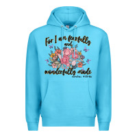 Ocean Blue for i am fearfully and wonderfully made Premium Hoodie - MaliasSmallBusiness