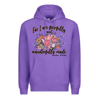 Purple for i am fearfully and wonderfully made Premium Hoodie - MaliasSmallBusiness