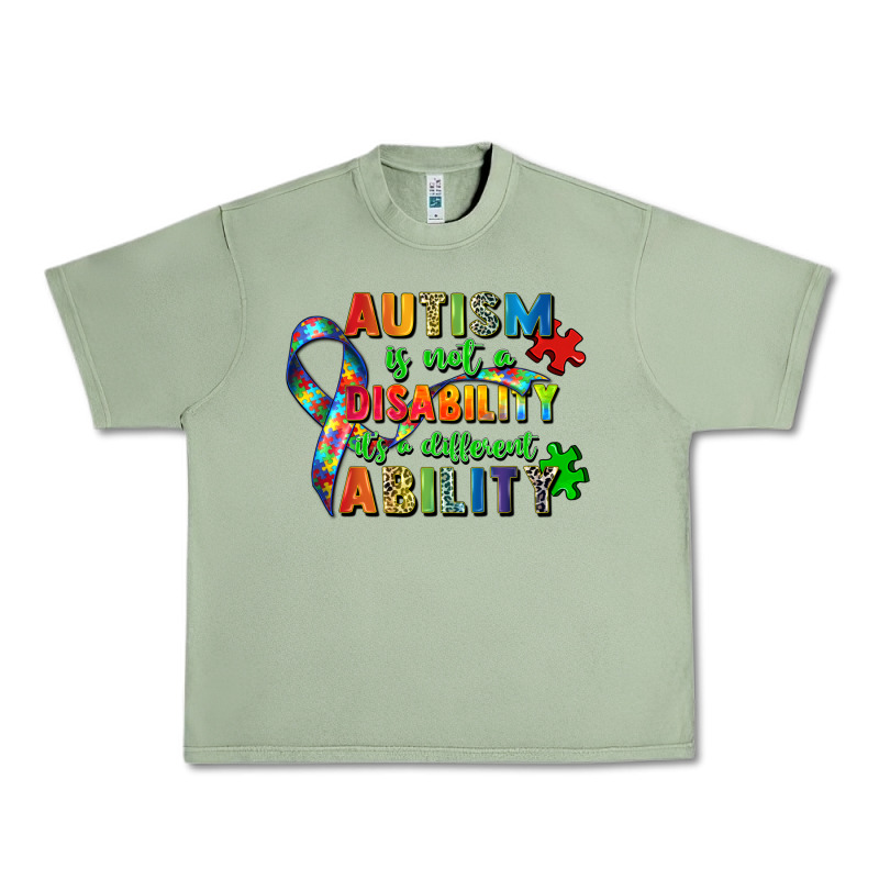 Autism Is Not A Disability Its A Different Ability Urban Heavy Tee by Zillion Design Studio | Teevron