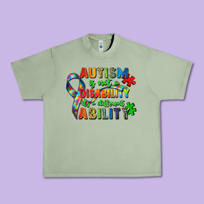 Autism Is Not A Disability Its A Different Ability Urban Heavy Tee Designed By Zillion Design Studio