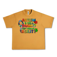 Peanut Butter autism is not a disability its a different ability Urban Heavy Tee - Zillion Design Studio