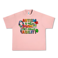 Salmon autism is not a disability its a different ability Urban Heavy Tee - Zillion Design Studio