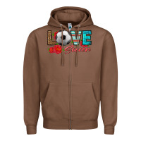 Chestnut love soccer Zipper Hoodie - HRA Design Shop