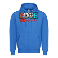 True Royal love soccer Zipper Hoodie - HRA Design Shop