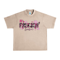 French Oak It's Freezin Season Pink Christmas Urban Heavy Tee - RanaPortraitStore