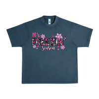 Midnight Navy It's Freezin Season Pink Christmas Urban Heavy Tee - RanaPortraitStore