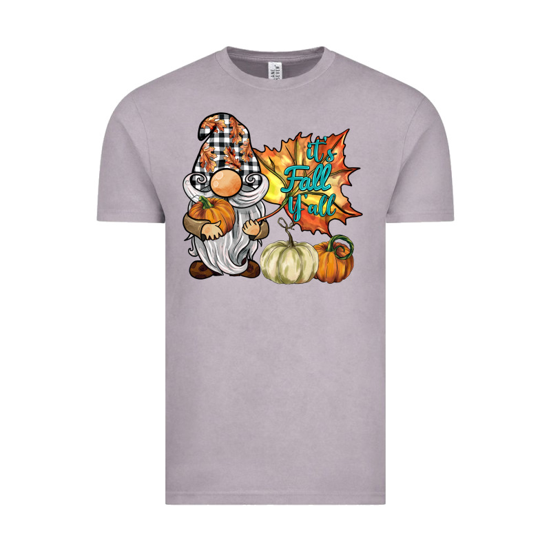 It's Fall Y'all Gnome Vintage Tee by BarkalooDesign | Teevron