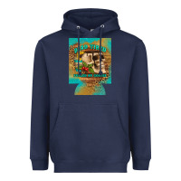 Navy dead tired fueled by coffee 12 oz can cooler (regular) Heavyweight Hoodie - Artiststas