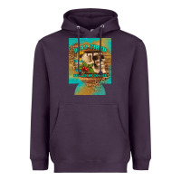 Plum dead tired fueled by coffee 12 oz can cooler (regular) Heavyweight Hoodie - Artiststas