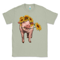 Matcha pig with sunflowers Classic Tee - RanaPortraitStore