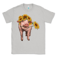 Moon Dust pig with sunflowers Classic Tee - RanaPortraitStore