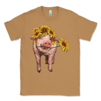 Toasted Coconut pig with sunflowers Classic Tee - RanaPortraitStore