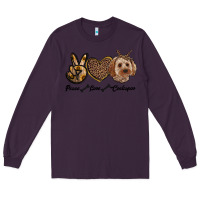 Plum peace love cockapoo Long Sleeve Tee - RanaPortraitStore