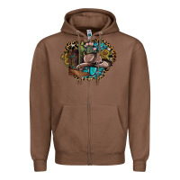 Chestnut western design Zipper Hoodie - SublimationCraftShop