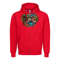 Red western design Zipper Hoodie - SublimationCraftShop