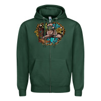Sports Green western design Zipper Hoodie - SublimationCraftShop