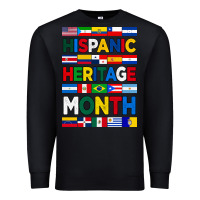 Black hispanic haritage month flags Premium Sweatshirt - BundleAndBundleShop