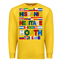 Lemon hispanic haritage month flags Premium Sweatshirt - BundleAndBundleShop