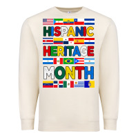 Sandshell hispanic haritage month flags Premium Sweatshirt - BundleAndBundleShop
