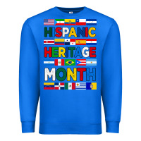 True Royal hispanic haritage month flags Premium Sweatshirt - BundleAndBundleShop