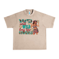 French Oak wanted and wild long live cowgirls Urban Heavy Tee - texasbilliewilder
