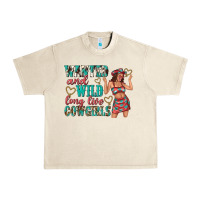 Sandshell wanted and wild long live cowgirls Urban Heavy Tee - texasbilliewilder