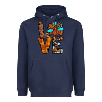 Navy turkey love Heavyweight Hoodie - JahusDesignShop