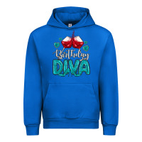 Cobalt birthday diva turquoise Urban Hoodie - MaliasSmallBusiness